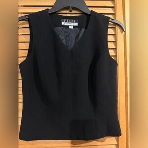 Elite Collection Women's Black V-Neck Blouse never worn